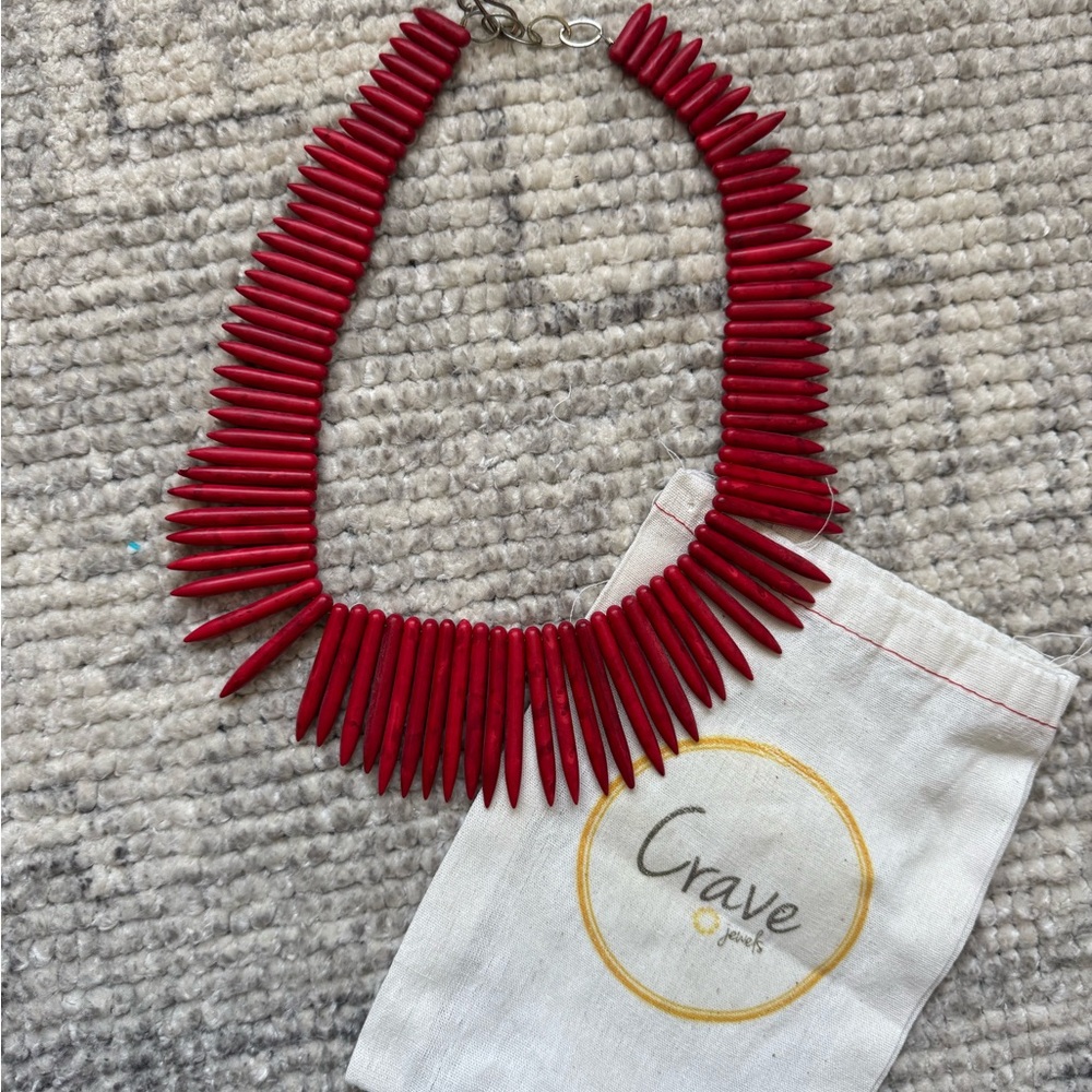 I Crave Jewels Red Necklace